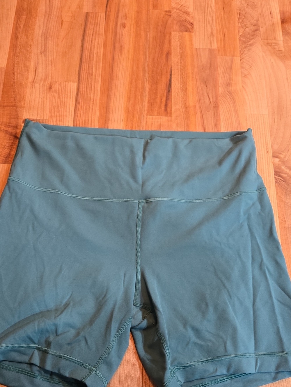 lululemon athletica High-Rise Athletic Bike Shorts in Teal Blue